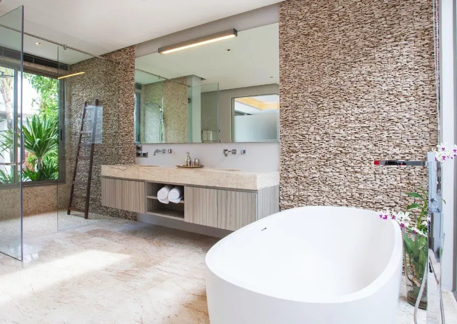 a luxury bathroom